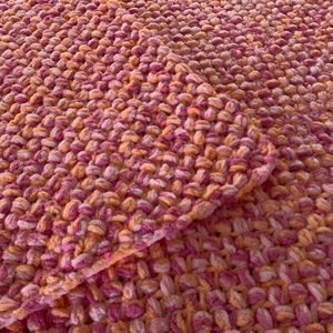 Textured crocheted blanket